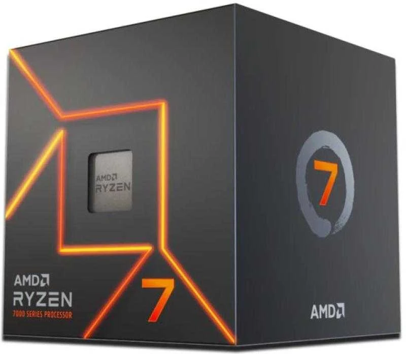 Procesorius AMD Ryzen 7 7700 5.3GHz AM5 8C/16T 65W 40MB su Wraith Prism Cooler BOX