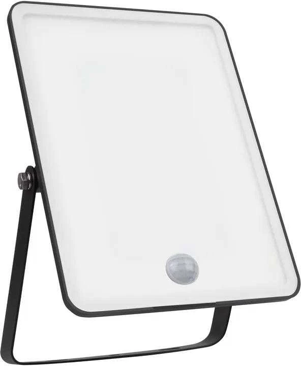 Ledvance 20W LED prožektorius ESSENTIALS, juodas, 4000K, su judesio davikliu