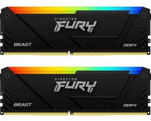 RAM KINGSTON 16GB 3600MT/S DDR4 CL17 DIMM (KIT OF 2) FURY BEAST RGB_
