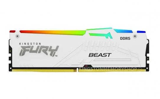 RAM Kingston KF564C32BBEA-16 16GB 6400MT/s DDR5 CL32 DIMM FURY Beast Juodas RGB EXPO | Kingstonas