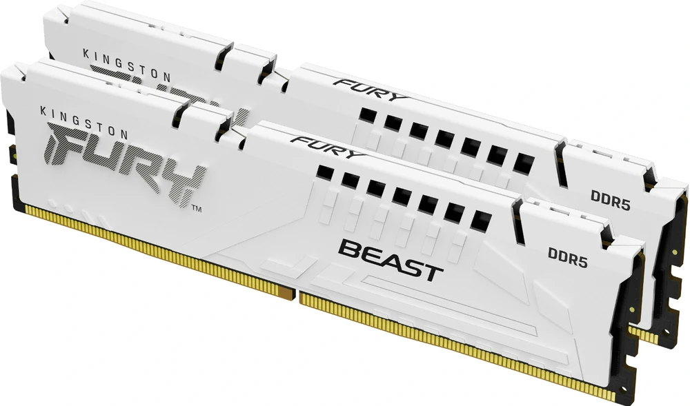 RAM Kingston KF560C30BWEK2-32 32GB 6000MT/s DDR5 CL30 DIMM (Kit of 2) FURY Beast Baltas EXPO | Kingstonas