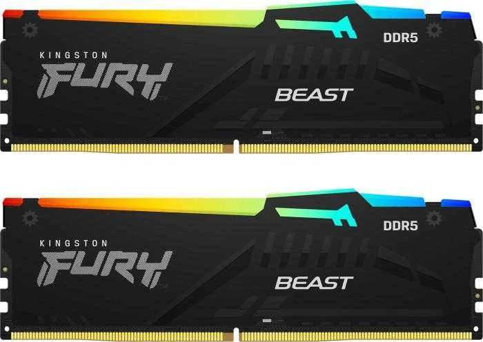 RAM KINGSTON 32GB 6000MT/S DDR5 CL30 DIMM (KIT OF 2) FURY BEAST RGB EXPO