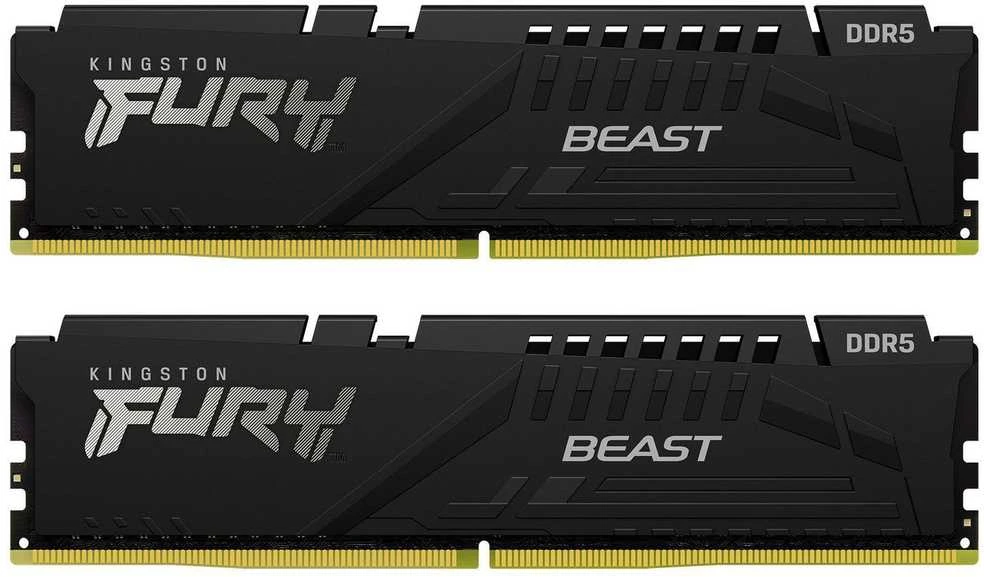RAM Kingston KF568C34BBEK2-32 32GB 6800MT/s DDR5 CL34 DIMM (Kit of 2) FURY Beast Juodas EXPO | Kingstonas