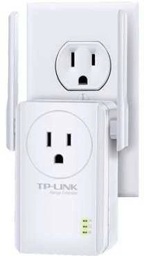TP-LINK 300Mbps belaidis N sieninis diapazono ilgintuvas su pralaidumu „Atheros 2T2R 2.4GHz 802.11n/g/b“ įjungimu/išjungimu ir diapazono ilgintuvu