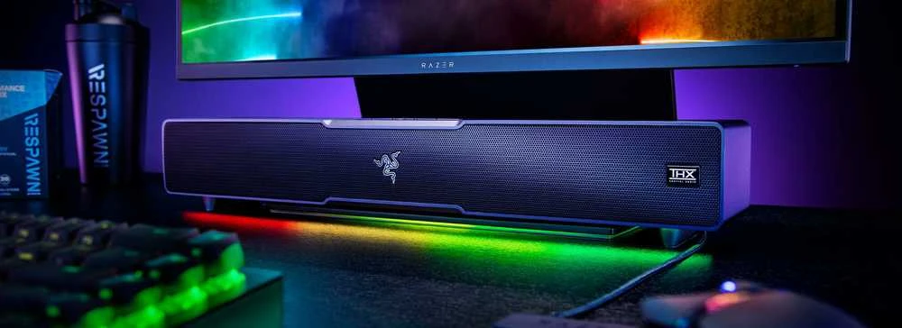 Kompiuterio kolonėlės Razer | Gaming Soundbar | Leviathan V2 | Bluetooth | Belaidė jungtis | Juodas