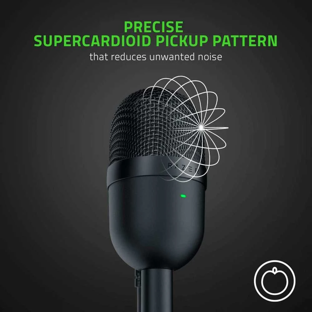 Razer | A tipo USB | Seiren Mini | Kondensatoriaus srautinis mikrofonas | kilogramas