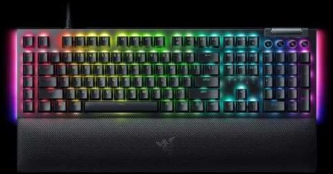 Razer | BlackWidow V4 | Mechaninė klaviatūra žaidimams | su laidu | US | Žalias Switch | Juodas