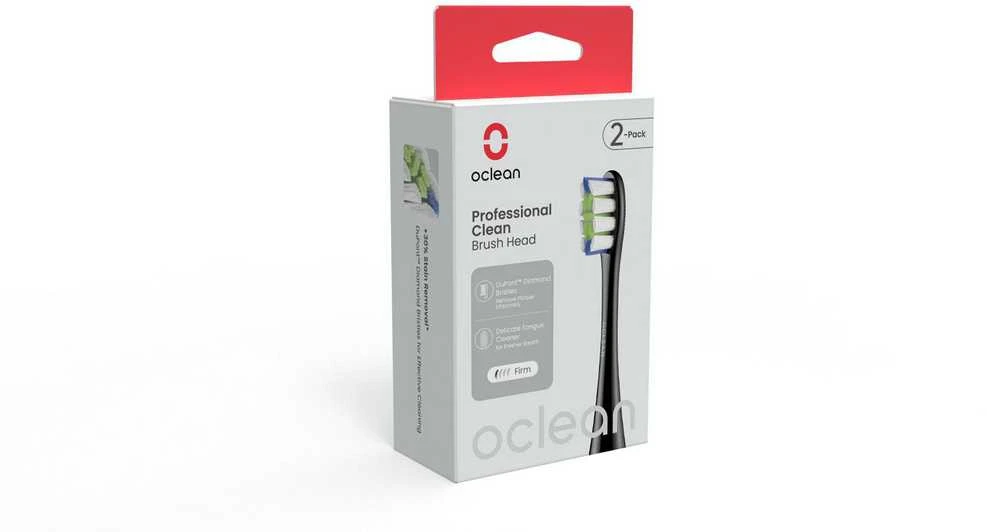 Oclean Professional Clean brush head P1C5 B02 2pcs Juodas