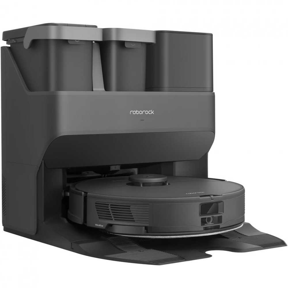 Dulkių siurblys - robotas Roborock S7 Max Ultra su automatine dulkių išsiurbimo stotelė, Juodas