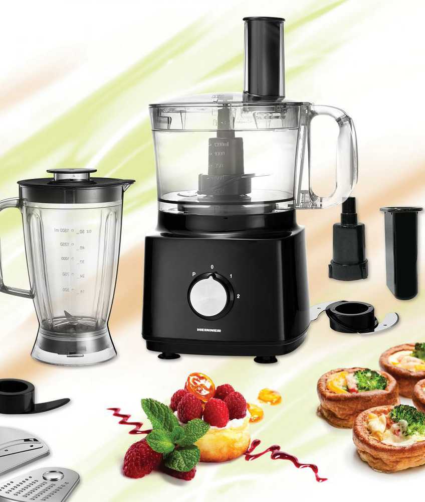 Virtuvinis kombainas 750W HFP-750BK  HEINNER