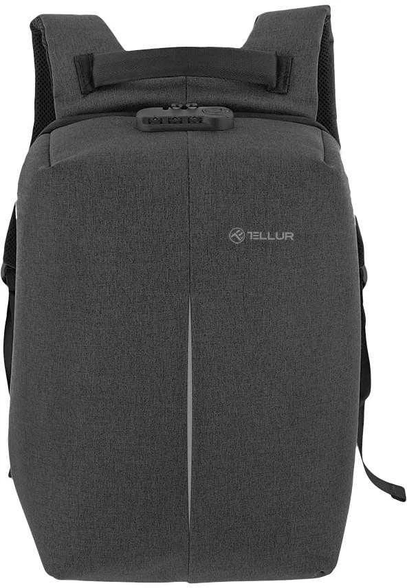 Tellur 15.6 Notebook Backpack Antitheft V2, USB prievadas, juodas