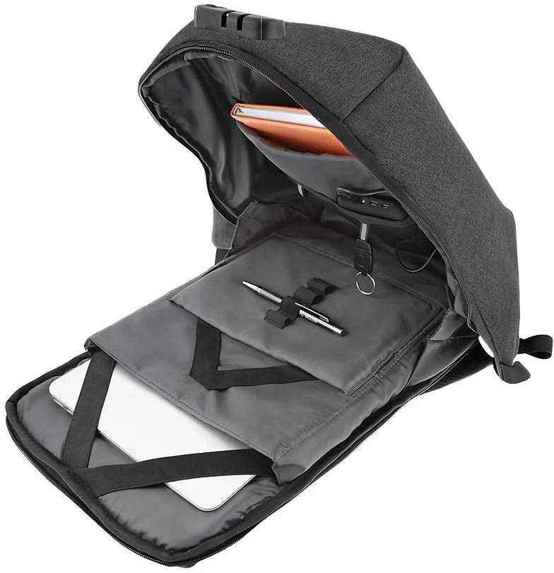 Tellur 15.6 Notebook Backpack Antitheft V2, USB prievadas, juodas