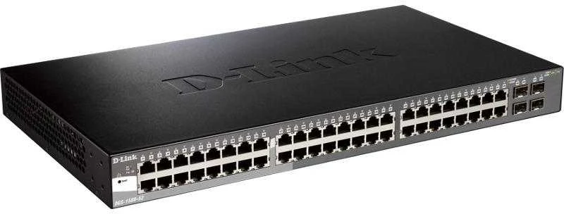 Šakotuvas Tinklo Įranga - D-LINK DGS-1520-52/E 48-Port 1Gbps Layer-3 Jungiklis 10G SFP+