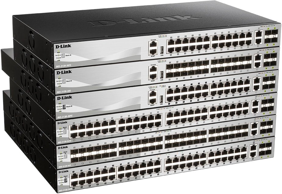 Šakotuvas D-LINK DGS-3130-54TS, L2+ Managed Switch with 48 10/100/1000Base-T jungtys and 2 10GBase-T jungtys and 4 10GBase-X SFP+ jungtys | D-Link
