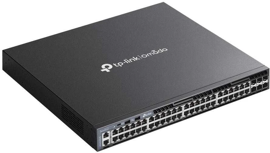 Šakotuvas TP-LINK SG6654X Omada 48-Port Gigabit Stackable L3 valdomas jungiklis su 6 10G lizdais | TP-LINK