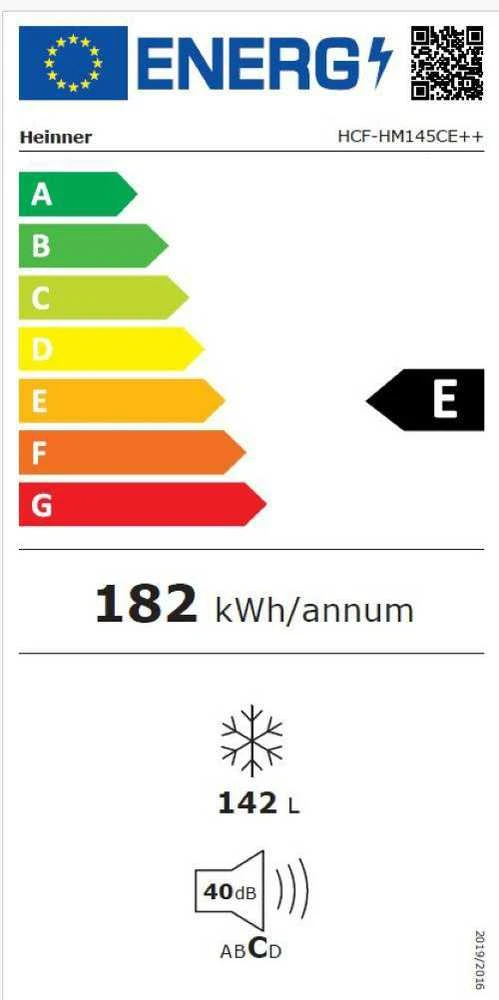 Šaldiklis HEINNER ŠALDOMA SKRYDŽIA HCF-HM145CE++