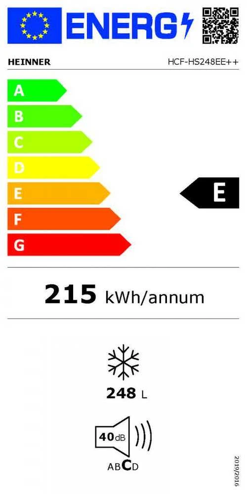 Šaldiklis LADA FRIGORIFICA HEINNER HCF-HS248EE++