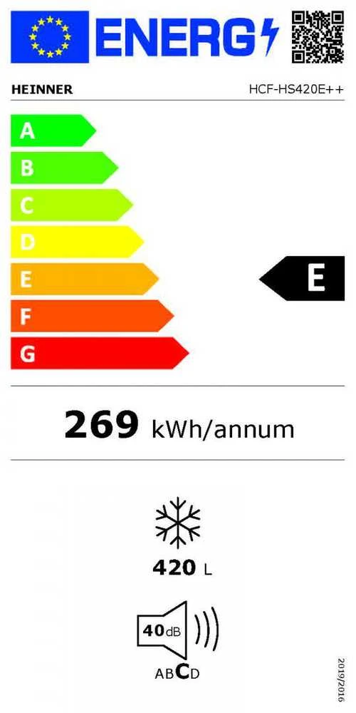 Šaldiklis LADA FRIGORIFICA HEINNER HCF-HS420E++