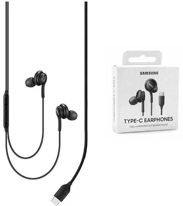 Į ausis dedamos ausinės Samsung IC100BBE Earphones Type-C, Juodos
