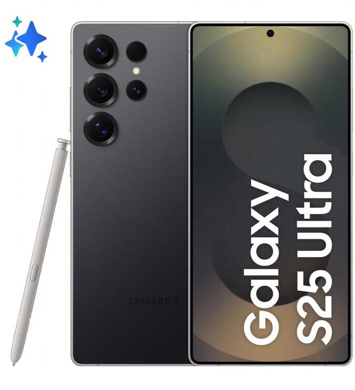 Išmanusis telefonas Samsung Galaxy S25 Ultra S938 5G Dual Sim 12GB RAM 1TB - Titanium Juodas