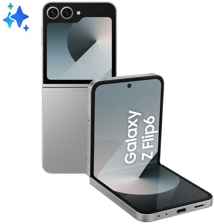 Samsung Galaxy Flip6 Sidabrinis Shadow 512GB