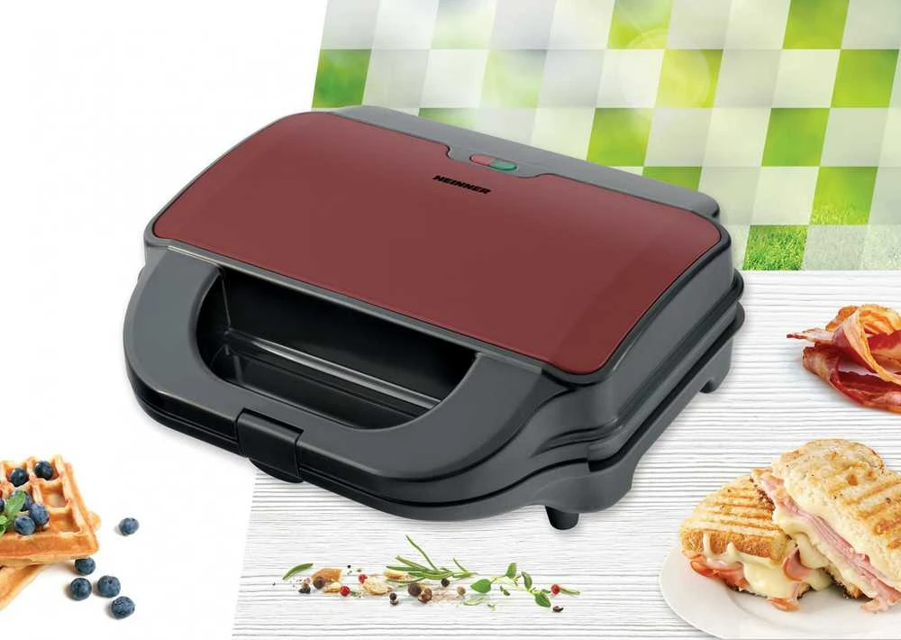 Sumuštinių keptuvas SANDWICH MAKER HEINNER SM-2H900BKS (SM-2H900BKS)