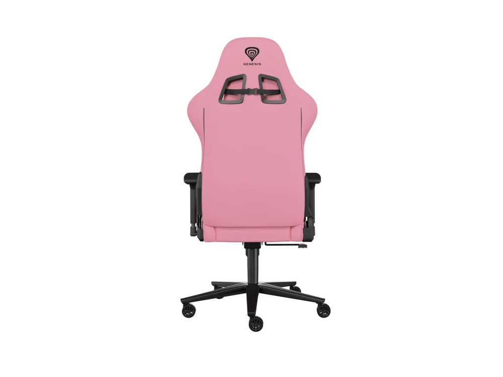 Genesis Gaming Chair Nitro 720 Atlošo apmušalų medžiaga: Eko oda, Sėdynės apmušalų medžiaga: Eko oda, Pagrindo medžiaga: Metalas, Ratukų medžiaga: Nailonas su CareGlide danga | Juodas/Rožinė