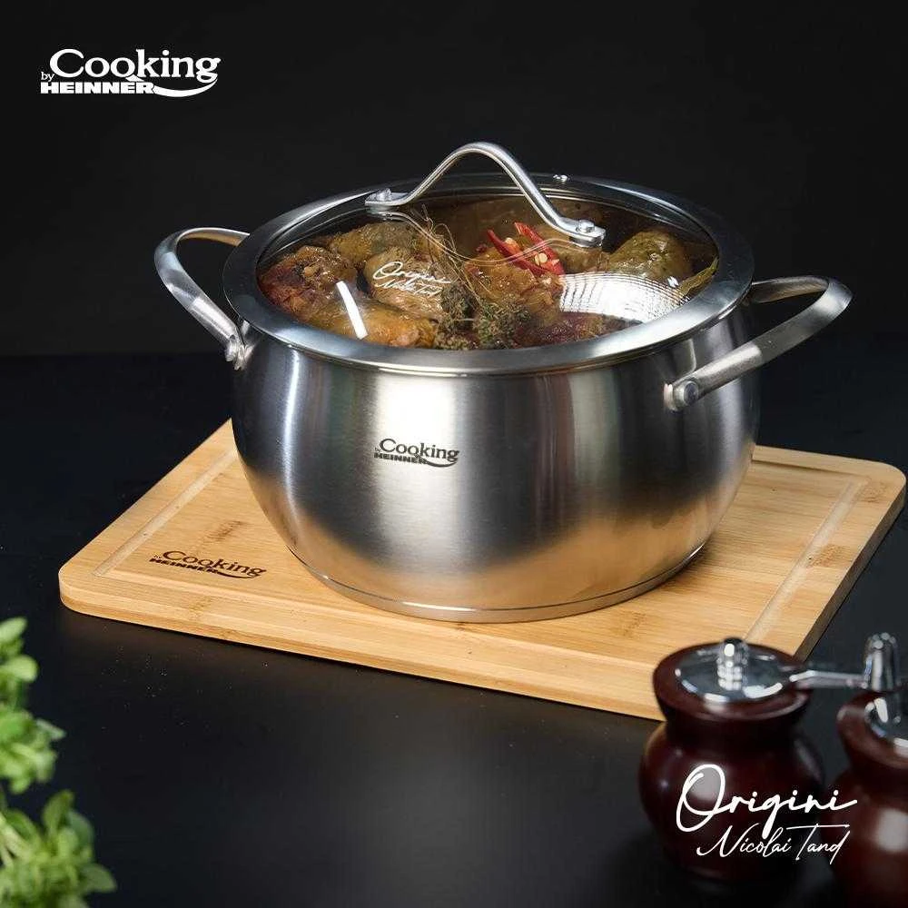 PUSIAI INOX+TALPA 22x11,5L, 4,3L, NICOLAI TAND, ORIGINI, COOKING BY HEINNER