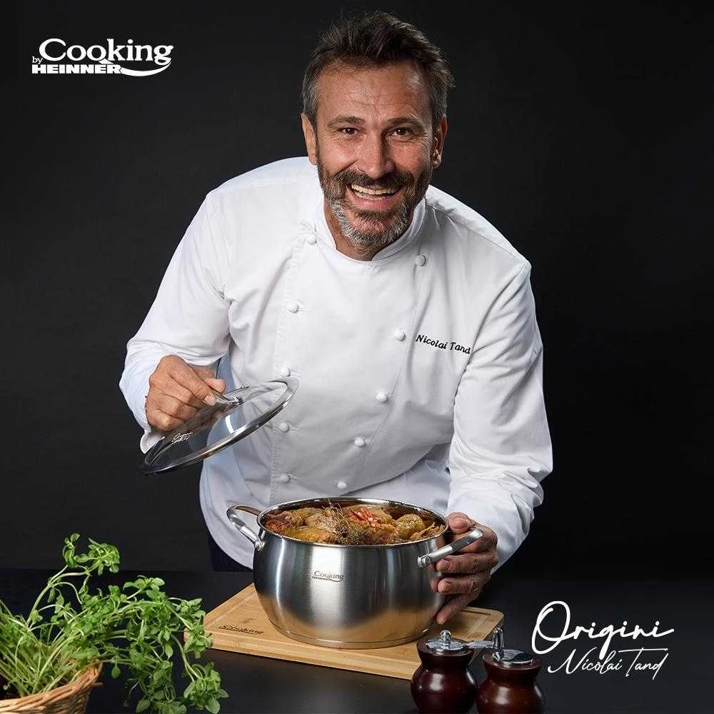 PUSIAI INOX+TALPA 22x11,5L, 4,3L, NICOLAI TAND, ORIGINI, COOKING BY HEINNER