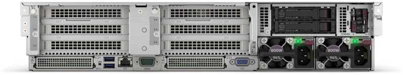 HPE „ProLiant DL385 Gen11 9124“ 3,0 GHz 16c 64 GB-R 8SFF MR408i-o 2 x 480 GB SATA SSD 2 x 1000 W PS ES serveris