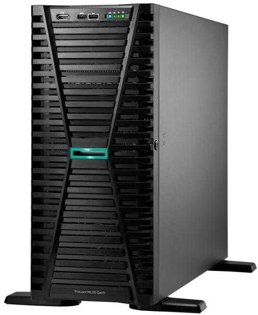 Hp Enterprise HPE „ProLiant ML110 Gen11 4510“ 2,4 GHz 12c 1P 32 GB-R 4LFF 2 x 4 TB HDD 2 x 1000 W PS ES serveris