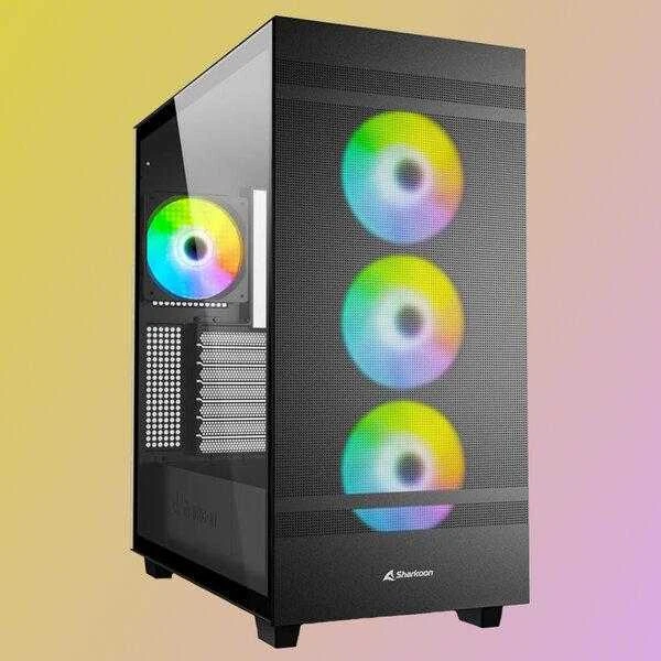 Midi Sharkoon Rebel C50 RGB Juodas