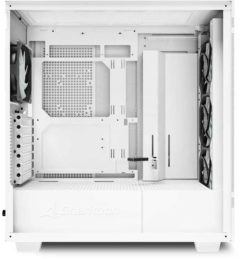 Sharkoon Rebel C50 RGB, Tower-case - baltas, Gehrtetes Glas