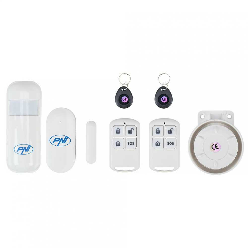 PNI SafeHouse HS600 belaidė Wifi GSM 4G signalizacijos sistema, palaiko 90 belaidžių zonų ir 3 laidines zonas, suderinama su Tuya Smart programėle, SMS įspėjimai, balso skambučiai, pranešimai į telefoną