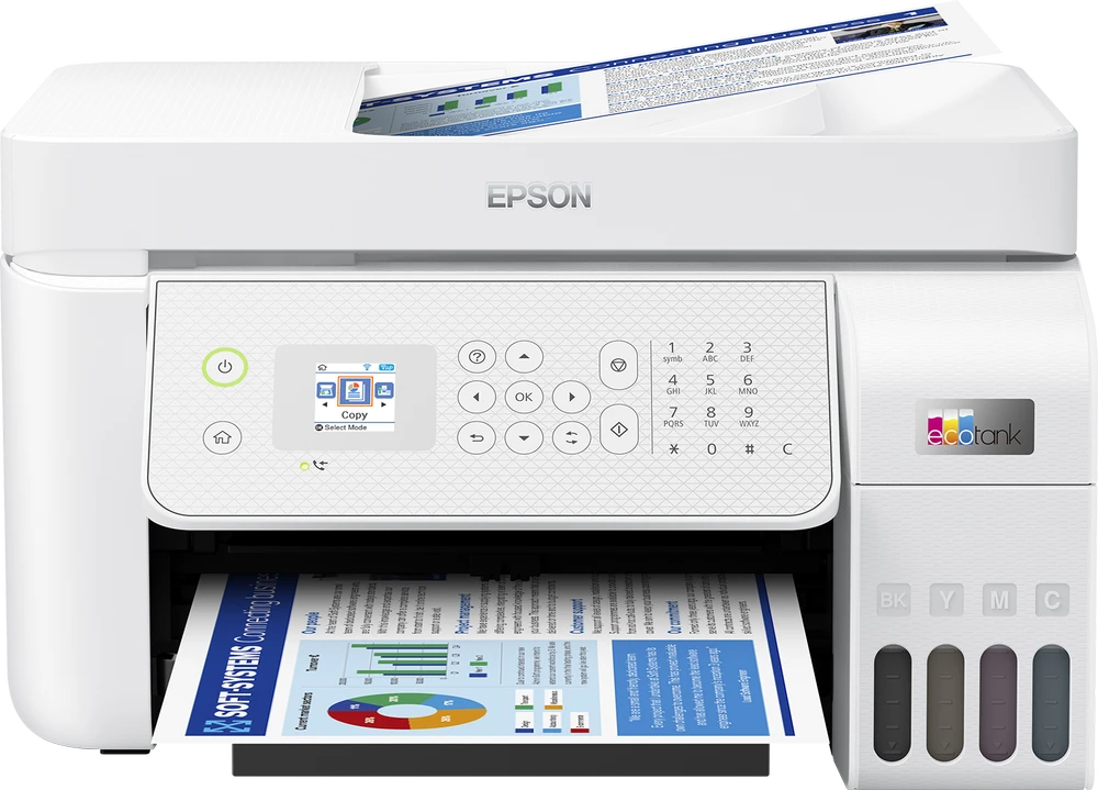 Daugiafunkcis Spausdintuvas - Epson EcoTank L5316 A4 su Wi-Fi ir Nuolatiniu Rašalo Tiekimu