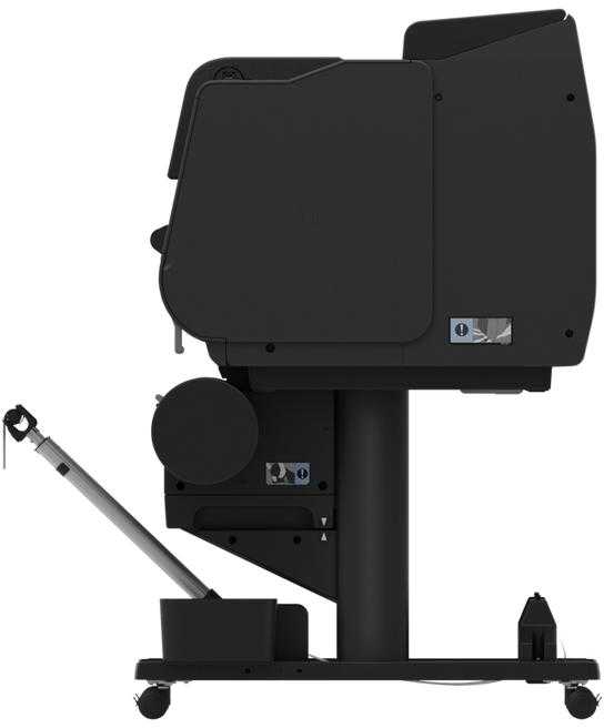 Spausdintuvas Braižytuvas Canon GP-2600S A1 24", 7 spalvos, spausdinimo raiška: 2400 x 1200 dpi, 18 432 purkštukai (MBK/C/M/Y/O: 1536 purkštukai x2, PBK/GY: 1536 purkštukai x1), pigmentiniai rašalai: 7 spalvos (matinė juoda, nuotraukų juoda, žydra, rausvai raudona, geltona, pilka, oranžinė), „Apple AirPrint“, spausdinimo kalbos: PDF