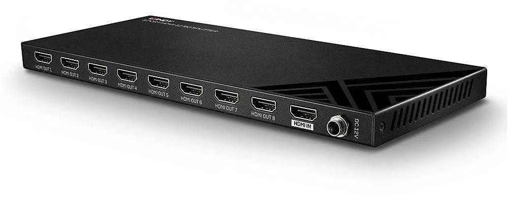 HDMI Skirstytuvas - LINDY 8 Prievadų HDMI 18G Skirstytuvas 3840x2160@60Hz HDMI 2.0 EDID Emuliacija