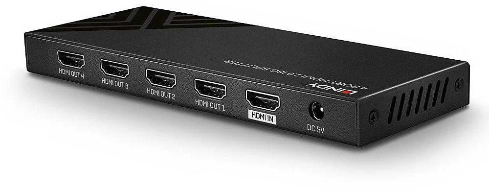 Lindy HDMI 2.0 4 prievadų 18G juodas
