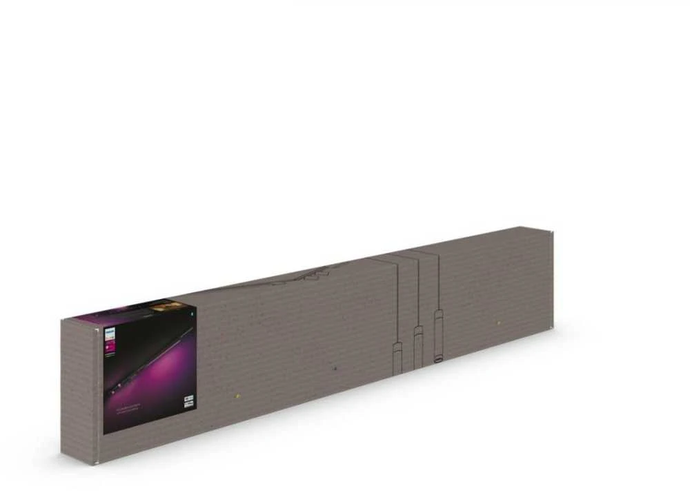 Lubinis šviestuvas Lubų šviestuvas Signify Philips Hue Perifo Basic-Set Deckenl. 3 taškai + šviesoforo juosta, juoda