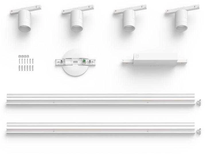 Philips Hue Perifo 4xcylinder taškinis lubinis šviestuvas balta