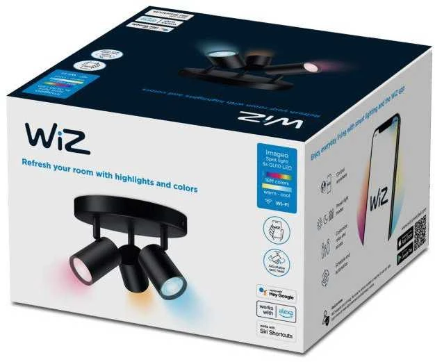 WiZ Imageo RGB,5W,2200-6500 (RGB),IP20,juodas