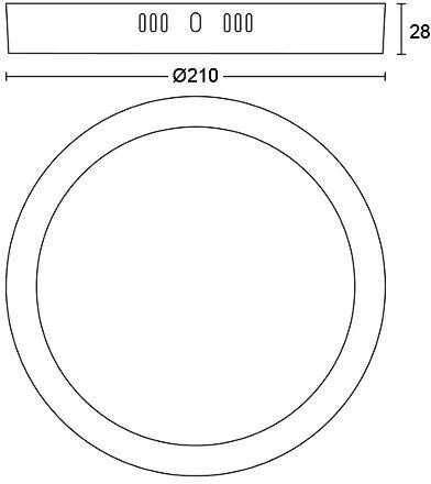 Lubinis šviestuvas Šviestuvas plafonas Philips MAGNEOS, 12 W, LED, 4000 °K