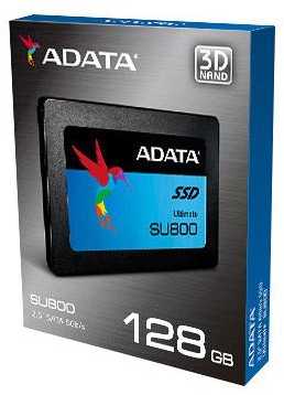 ADATA Ultimate SU800 128 GB, SSD form factor 2.5", SSD sąsaja SATA, Skaitymo greitis 560 MB/s, Rašymo greitis 300 MB/s
