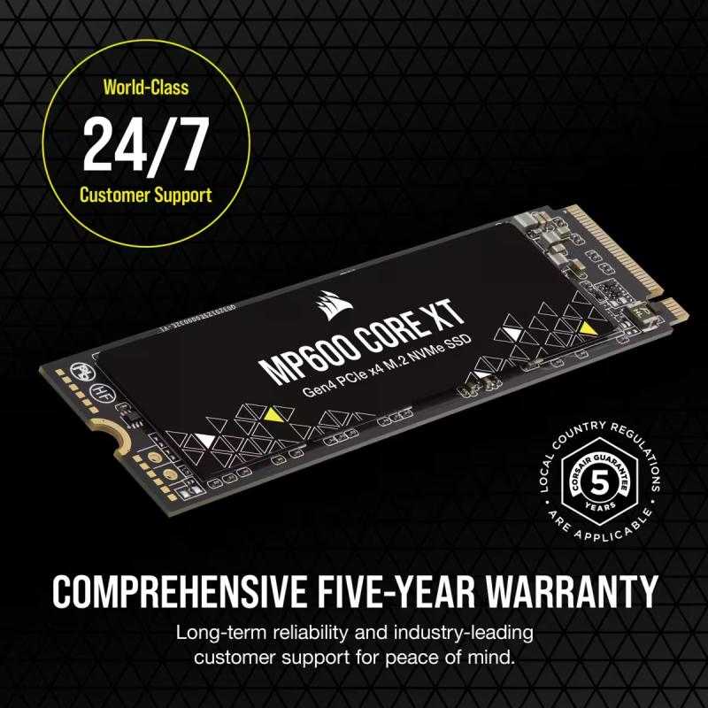 „Corsair MP600 CORE XT M.2 Gen4 PCIe x4 NVMe 4TB“ kietasis diskas