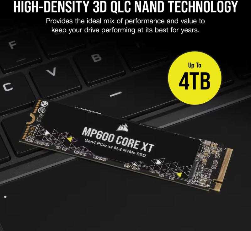„Corsair MP600 CORE XT M.2 Gen4 PCIe x4 NVMe 4TB“ kietasis diskas