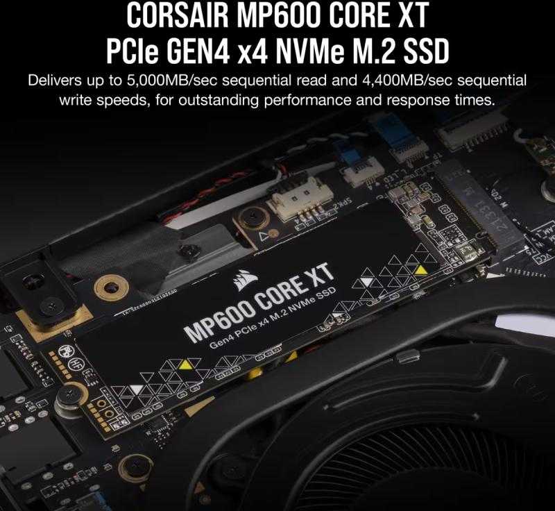 „Corsair MP600 CORE XT M.2 Gen4 PCIe x4 NVMe 4TB“ kietasis diskas