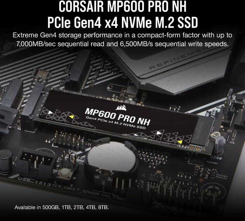 CORSAIR MP600 PRO NH 1TB M.2 SSD