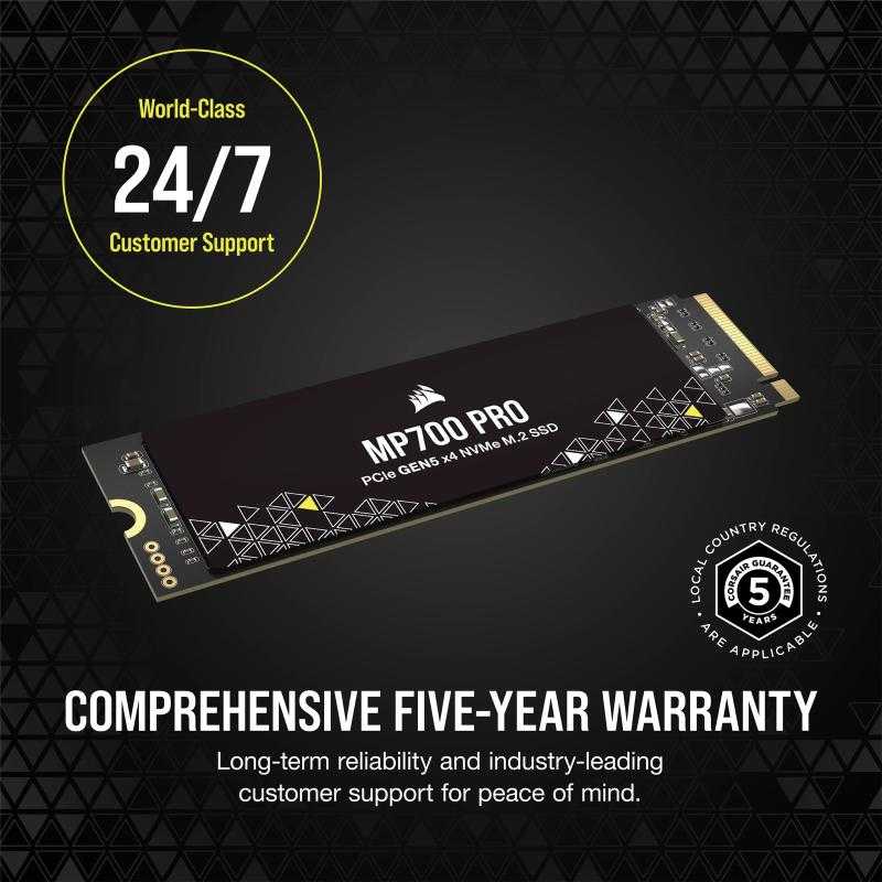 Corsair MP700 Pro NVMe SSD, PCIe 5.0 M.2 Typ 2280 – 1 TB