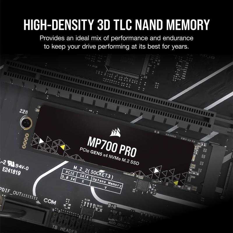 Corsair MP700 Pro NVMe SSD, PCIe 5.0 M.2 Typ 2280 – 1 TB