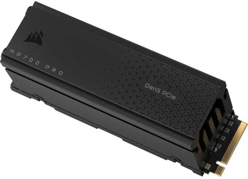 Corsair MP700 Pro NVMe SSD, PCIe 5.0 M.2 Typ 2280 - 2 TB mit Kühlkörper